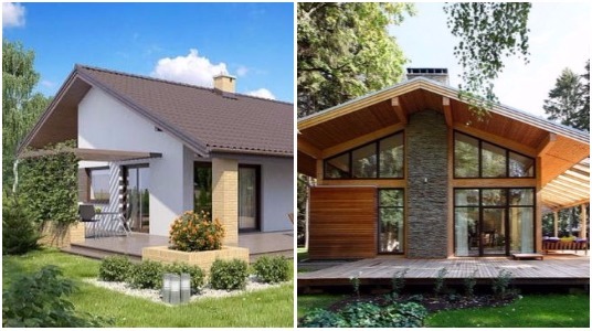 Hermosas Fachadas con Cubiertas a Dos Aguas