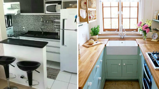 ¿El espacio para tu cocina es pequeño? Tipo para aprovechar cada rincón