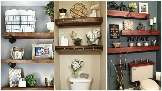 Ideas para Poner Repisas Organizadoras en el Baño