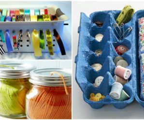 15 Ideas para Organizar tu Material de Manualidades con Artículos Reciclados