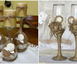 Buenas Ideas para Decorar Copas con Yute