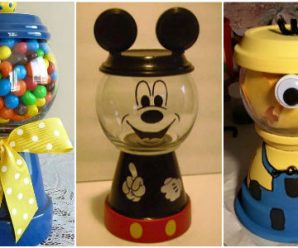 15 Ideas para Elaborar Dulceros con Macetas y Peceras de Cristal