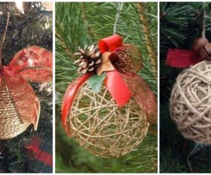 Preciosas Esferas Navideñas Hechas con Hilo