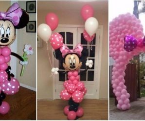 Decoraciones con Globos con el Tema de Minie