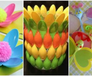 Cucharas de Plástico Transformadas en Manualidades Muy Lindas