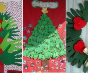 Decoraciones Navideñas Usando el Molde de tu Mano