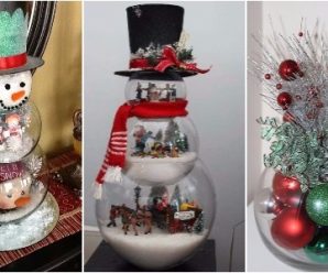 Decoraciones Navideñas Hechas con Peceras