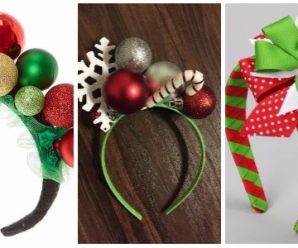 Elabora unas Bonitas Diademas Navideñas
