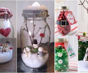 Elabora unos Lindos Tarros Navideños para Decorar o Regalar