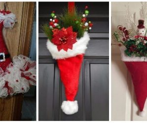 Gorros de Santa para Decorar Puertas