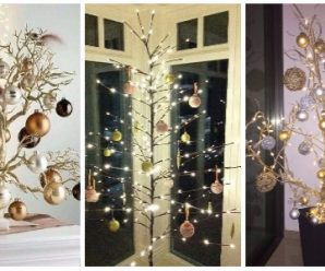 Preciosos Arboles Navideños Hechos con Ramas Secas