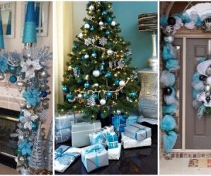 Decoraciones Navideñas en Colores Turquesa