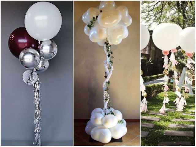 Bellas Opciones En Decoración Con Globos Para Boda 9557